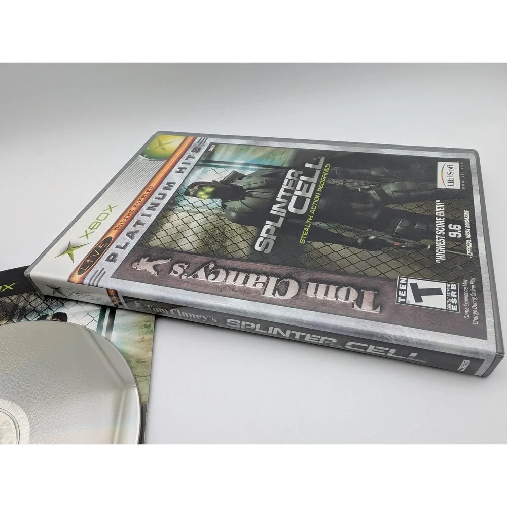 Tom Clancy's Splinter Cell (Microsoft Xbox, 2002) Near Mint Disc Complete Tested